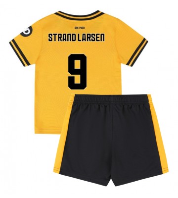 Wolves Jorgen Strand Larsen #9 Hemmakläder Barn 2024-25 Kortärmad (+ Korta byxor)